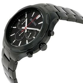 Bulova 98A189 Classic Black Dial Men's Sports Chronograph Quartz Watch