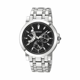 Seiko SNT001 Le Grand Sport Retrograde Day Date Steel Black Dial Men's Watch